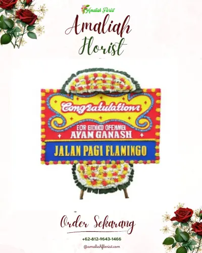 Bunga Papan Congratulation di Parakan Kauman